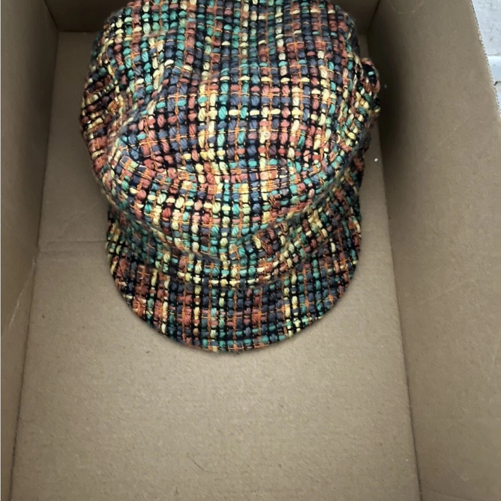 Cost Plus World Market Multicolor Woven Hat.
